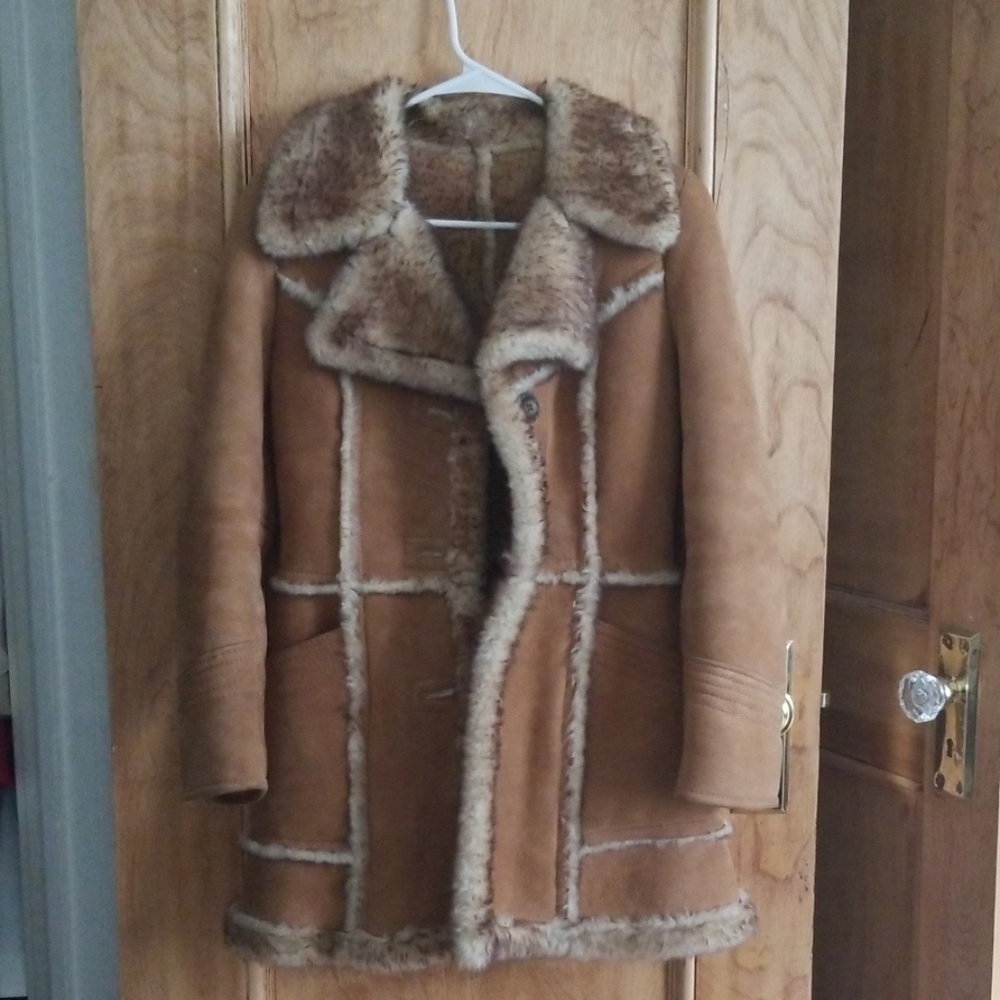 Vintage Suede Shearling Jacket